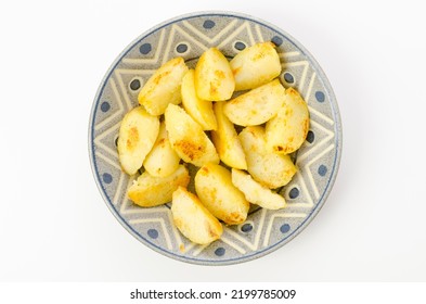 Sautéed Steamed Potatoes On A Plate