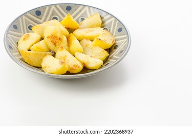 Sautéed Steamed Potatoes On A Plate