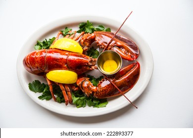 Steamed Whole Lobster With Butter