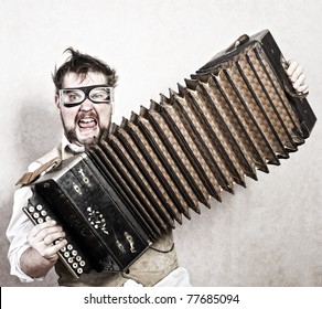 Steampunk Accordion Player