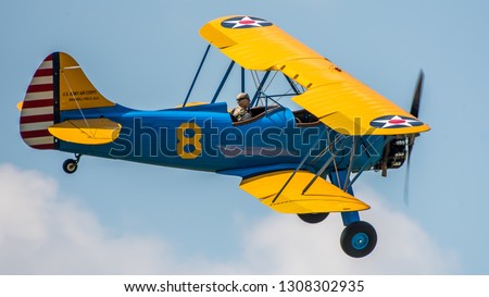 The Stearman Model 75 is a biplane formerly used as a military trainer aircraft, of which at least 10,626 were built in the United States during the 1930s and 1940s