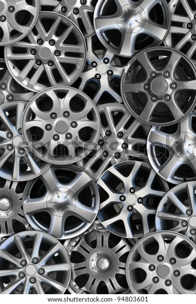 steel
alloy car disks background template for design
work