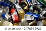 Steel and aluminium cans. Aluminium is the material to recycle. Used beverage and food cans