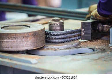 Steel Bar Bending Machine Work.