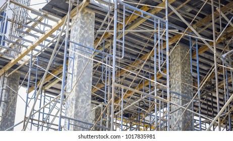 Steel Bar Steel Column Scaffolding Frame Stock Photo (Edit Now) 1017835981