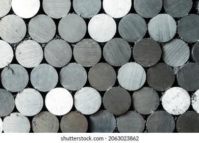 Steel bar cutting. Steel bar cut on a band saw for industrial use  - Shutterstock ID 2063023862