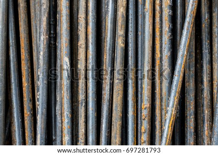 steel bar,iron wire,steel rod,background and texture