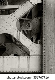 Steel Beams Under Bridge