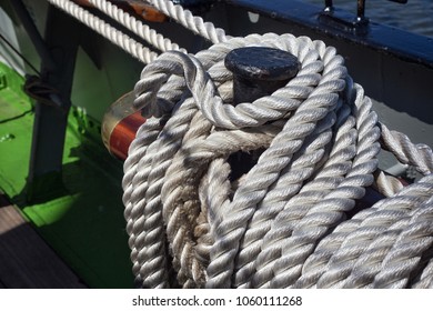 Steel Belaying Pins Ropes On Sailing Stock Photo 1060111268 | Shutterstock