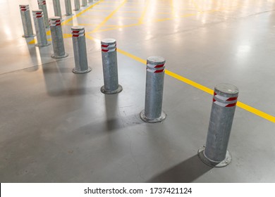 Steel bollards to block the car for entering the lobby