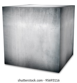 Steel Box (isolated With Clipping Path)