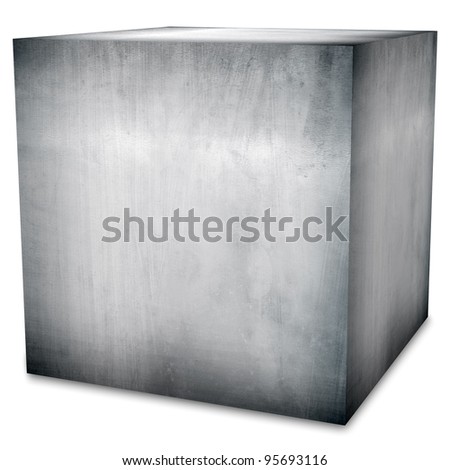 steel box (isolated with clipping path)