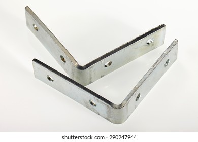 Steel Bracket Isolated On White Background