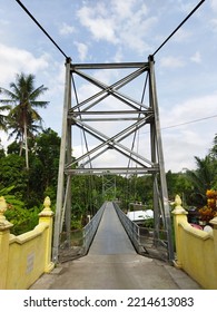 Steel Bridge Construction On River