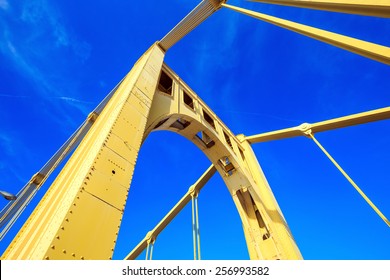 Steel Bridge In Downtown Pittsburgh