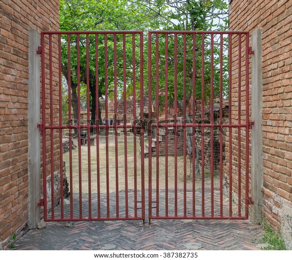 Steel Cage Door Stock Photo Edit Now 387382735