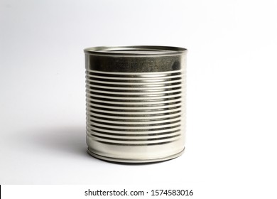 Steel Canned Tin Can On A White Background.
Mockap