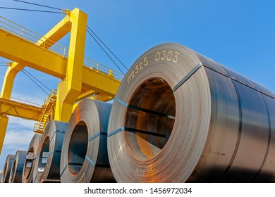 Steel Coil Transportation At Port