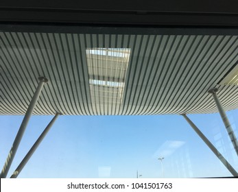 Steel Column Structures Of Kempegowda International Airport, Bangalore, India - 8th March 2018