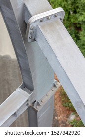 Steel Construction From Close Up 