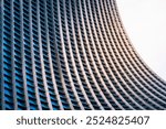 Steel curve facade Modern architecture details pattern exterior building