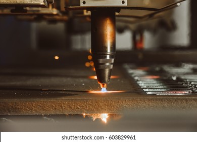 Steel Cutting Process With Gas. Oxy-fuel Cutting Are Processes That Use Fuel Gases And Oxygen To Weld And Cut Metals, Respectively