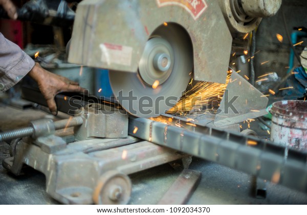 Steel cutting\
spark