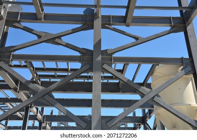 Steel Erection On Construction Site Stock Photo 2071272206 | Shutterstock