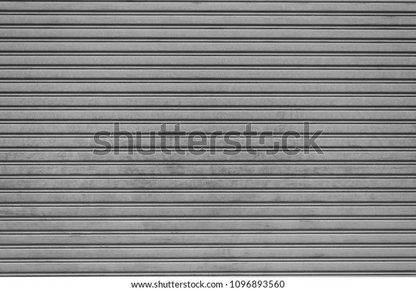 Steel Folding Garage Shutter Door Background Stock Photo