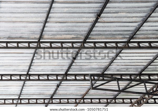 Steel Frame Insulation Sheet Under Roof Stock Photo Edit