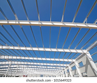 Steel Frame Structure Under Construction Stock Photo 1015649323 ...