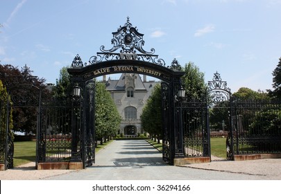 A Steel Gate Access To Salve Regina University Newport RI