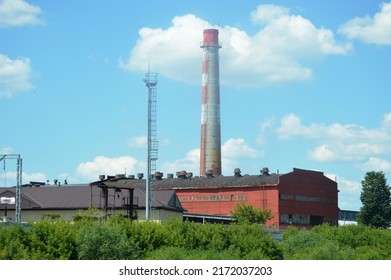 Steel Mill Facades. Industrial Buildings And Structures