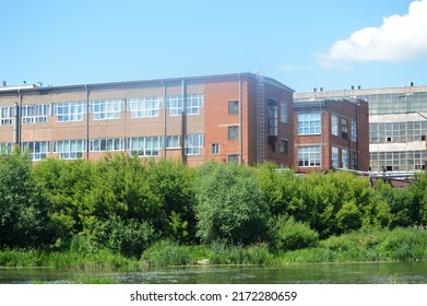 Steel Mill Facades. Industrial Buildings And Structures