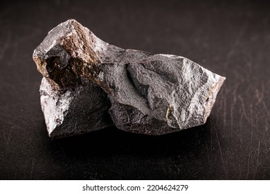 Steel Ore, Produced From Iron Ore, Isolated Black Background