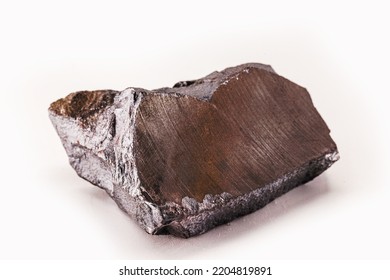 Steel Ore, Produced From Iron Ore, Isolated White Background