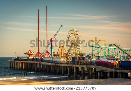 The Steel Pier at Atlantic City, New Jersey.