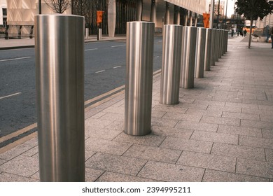 Steel Pilars in Canary Wharf