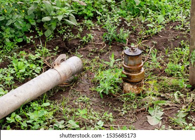 Steel Pipes And Water Delivery Systems In Organic Farms.