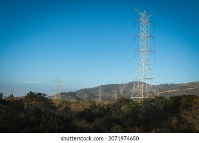 Steel Power Line Towers San Gabriel Valley 