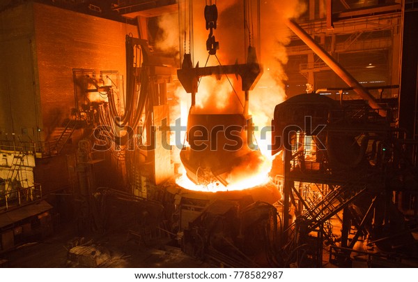 Steel Production Steelmaking Furnace Stock Photo (Edit Now) 778582987