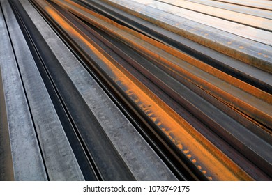 Steel Products Stacked Together Stock Photo 1073749175 | Shutterstock