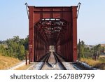 steel railway bridge, Barrage is a barrage on the Indus River between Jamshoro and Hyderabad in the Sindh province of Pakistan. The barrage was completed in 1955. haro