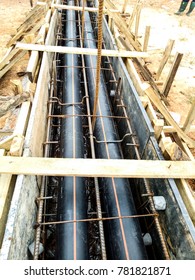 Steel Re-bar For Fix HDPE Conduit Before Pouring Concrete (Duct Bank) 