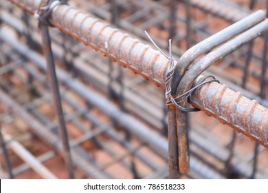 Reinforcing Steel Beam Buildingconstruction Workrebar Steel Stock Photo ...