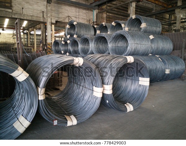 Steel Rolling. Steel\
processing plant.