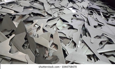 Steel Scrap, Steel Sheet Waste From Metal Blanking Process