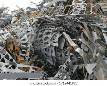 The Steel Scrap Waste From The Industrial