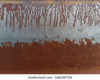 Steel with signs caused by rust