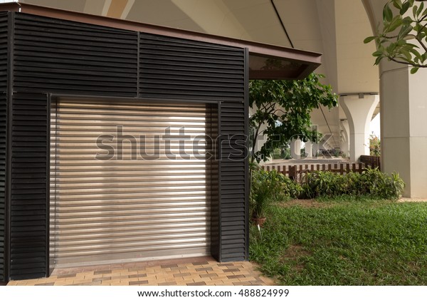Steel Sliding Door Metal Sheet Texture Stock Photo Edit Now